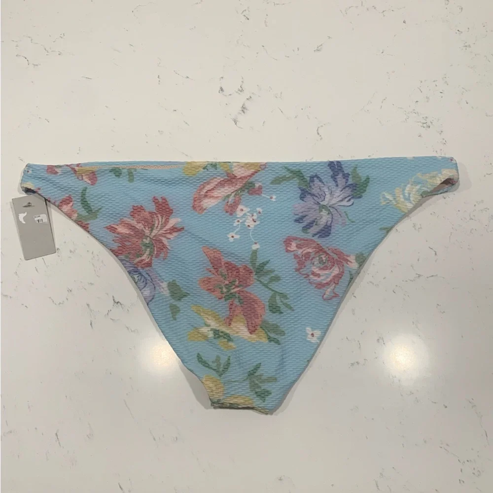 CHELSEA28 Blue Floral Bikini Bottom NWT Size XL Pool Beach Swim